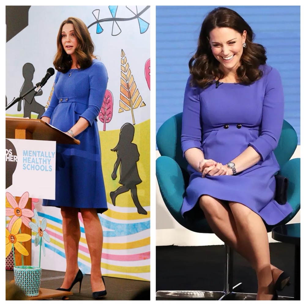 Seraphine LUXE Royal Blue Long Sleeve Dress